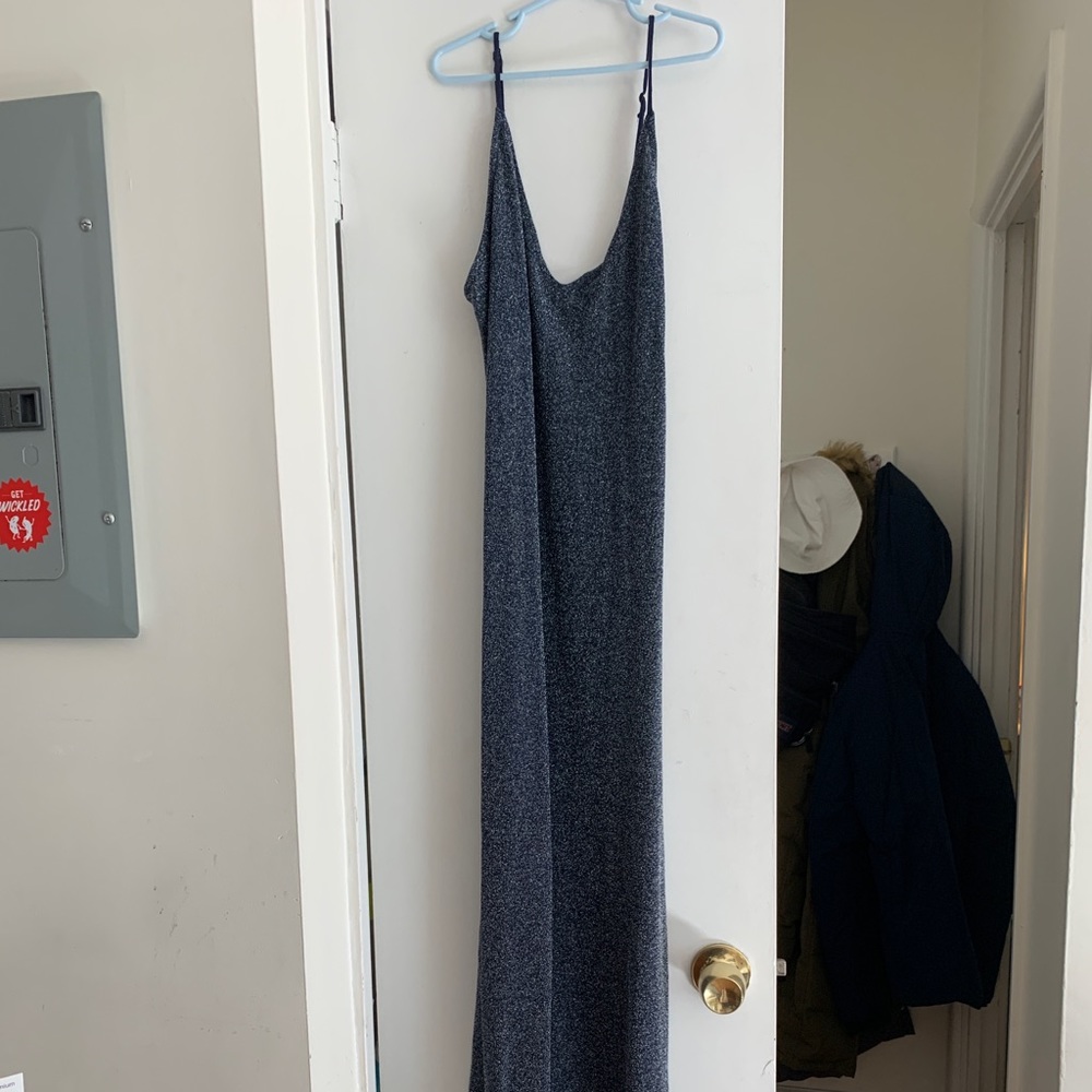 Free People Navy Sparkle Dress